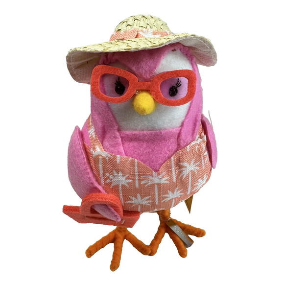 Target Spritz CORAL Featherly‎ Friend Birds Summer Squad Collectable Decor NEW - Picture 1 of 5